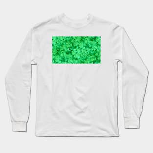 Green Marble Texture Long Sleeve T-Shirt